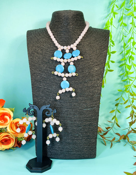 Turquoise Blossom Necklace Set