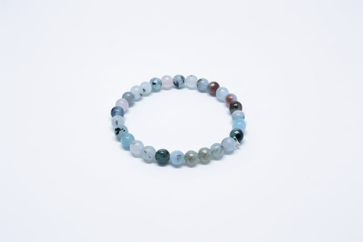 Quiet Growth White Moss Agate Bracelet