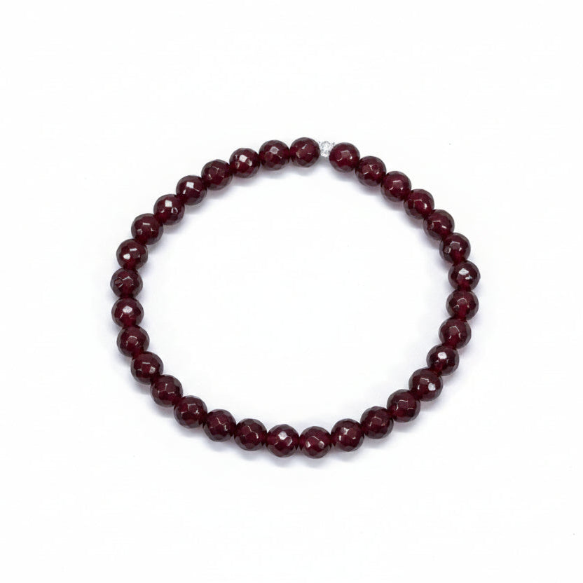 Emotional Strength Ruby Agate Bracelet