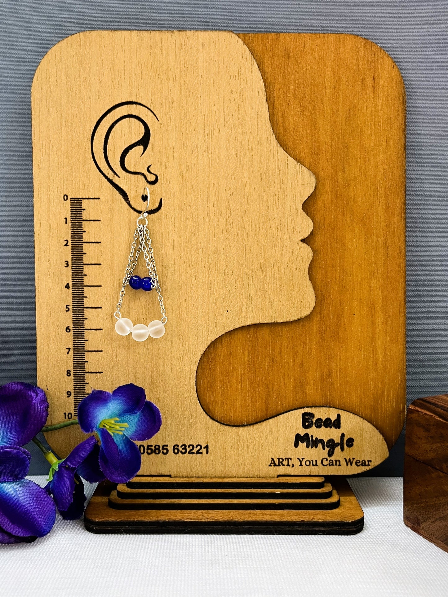 Synthetic Crystal Pendant Necklace Set
