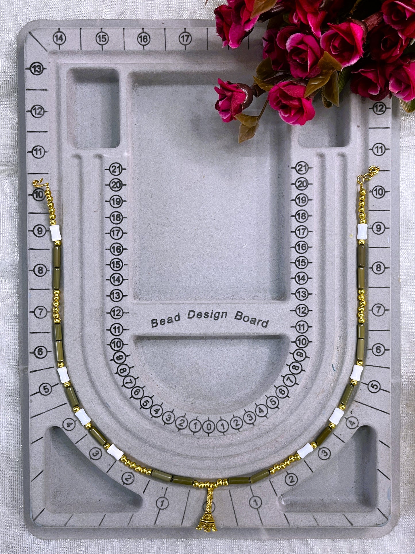 Parisian Tower Charm Necklace Set