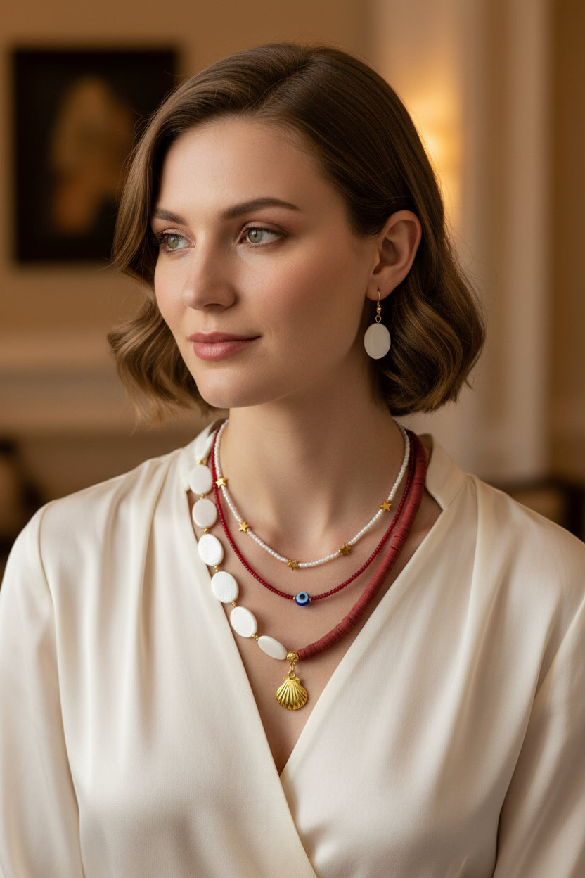 Parry Red Fusion Necklace Set