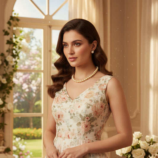 Elegant Single-Line Pearl Mala