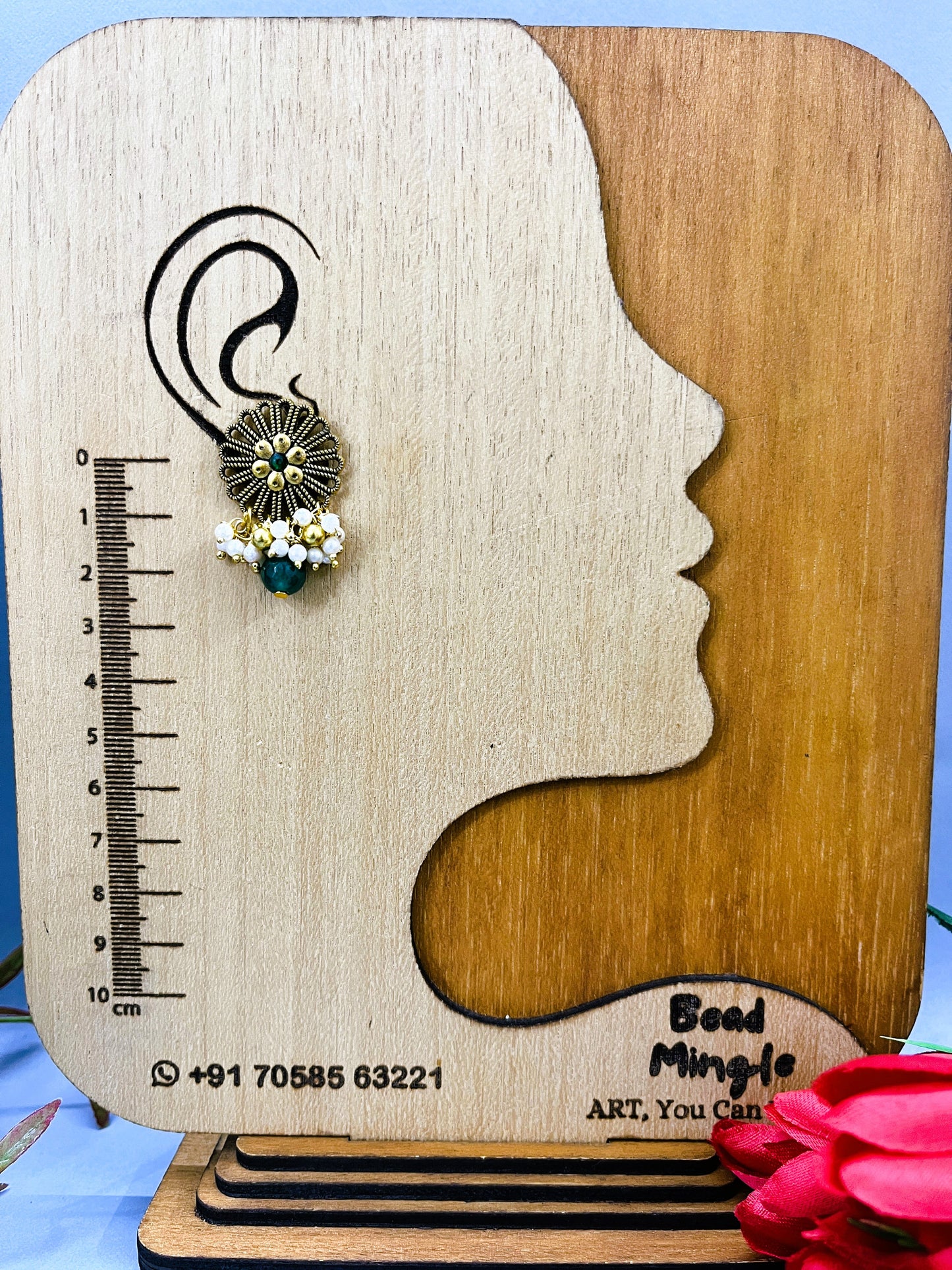 Golden Jade Blossom Necklace Set