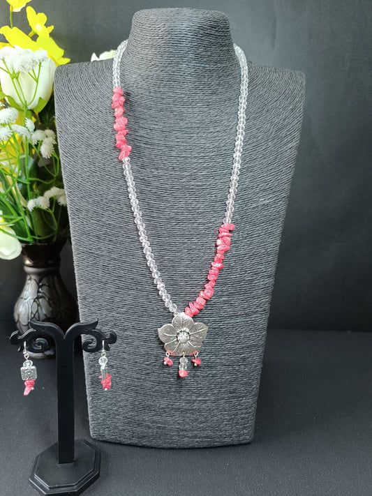 Red Chip Harmony Necklace Set