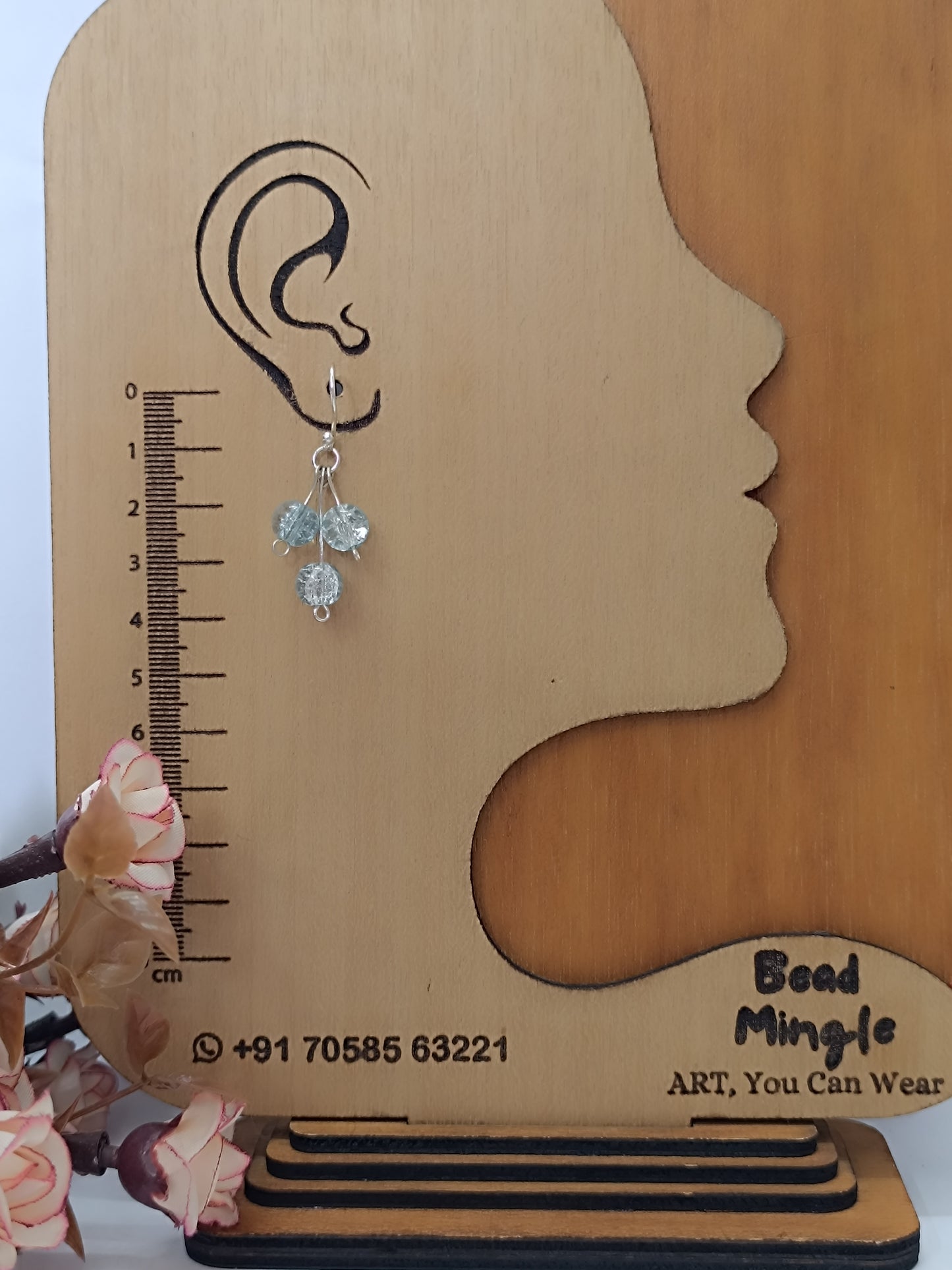 Aqua-Blue Gemstone Pendant Necklace Set