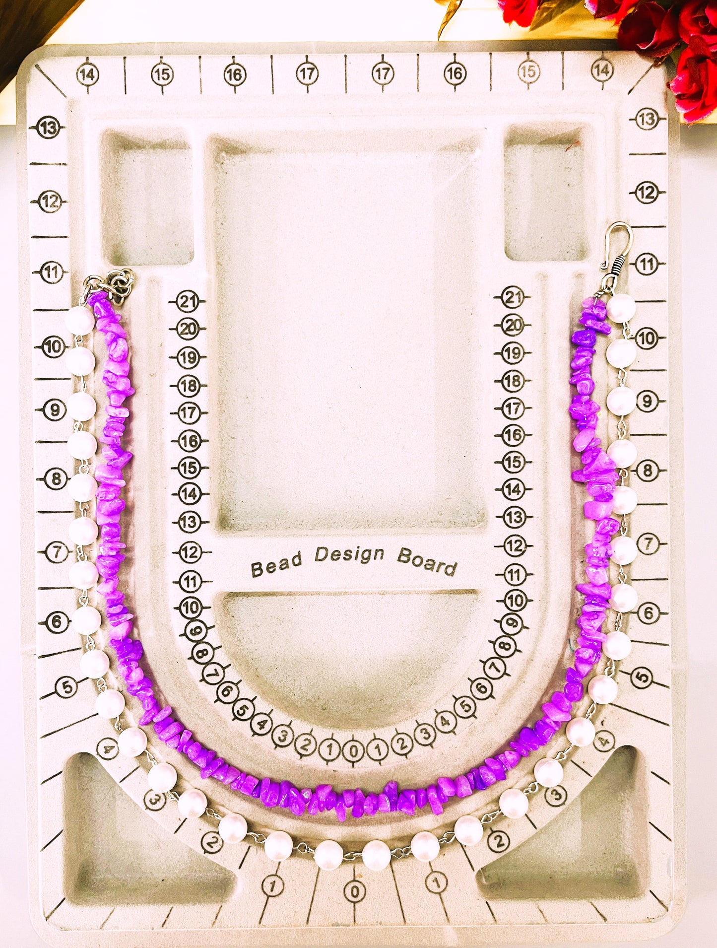 Purple Grace Layered Necklace Set