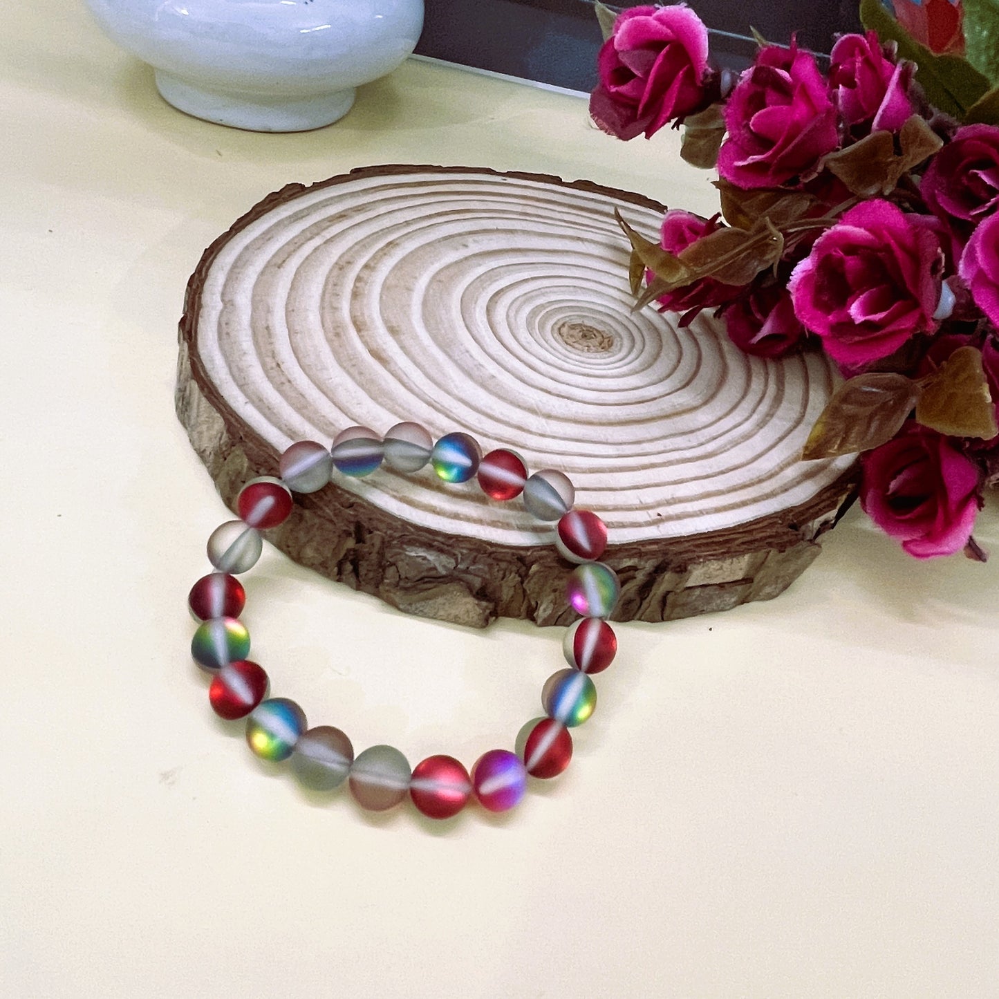 Red Sunset Mermaid Aura Bracelet
