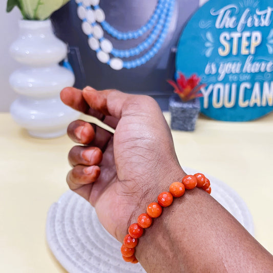 Warm Energy Carnelian Agate Bracelet