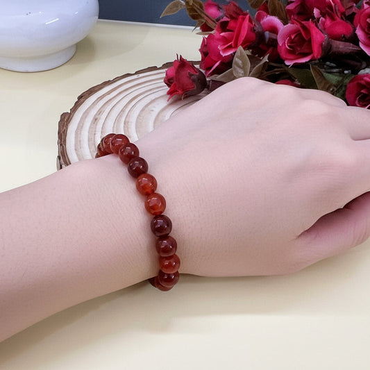 Confident Spark Red Carnelian Bracelet