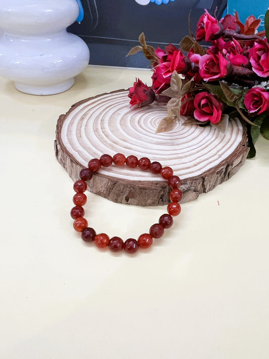 Confident Spark Red Carnelian Bracelet