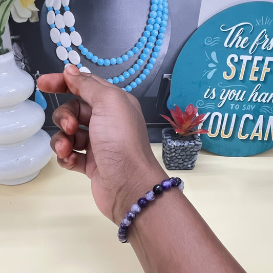 Calm Clarity Amethyst Bracelet