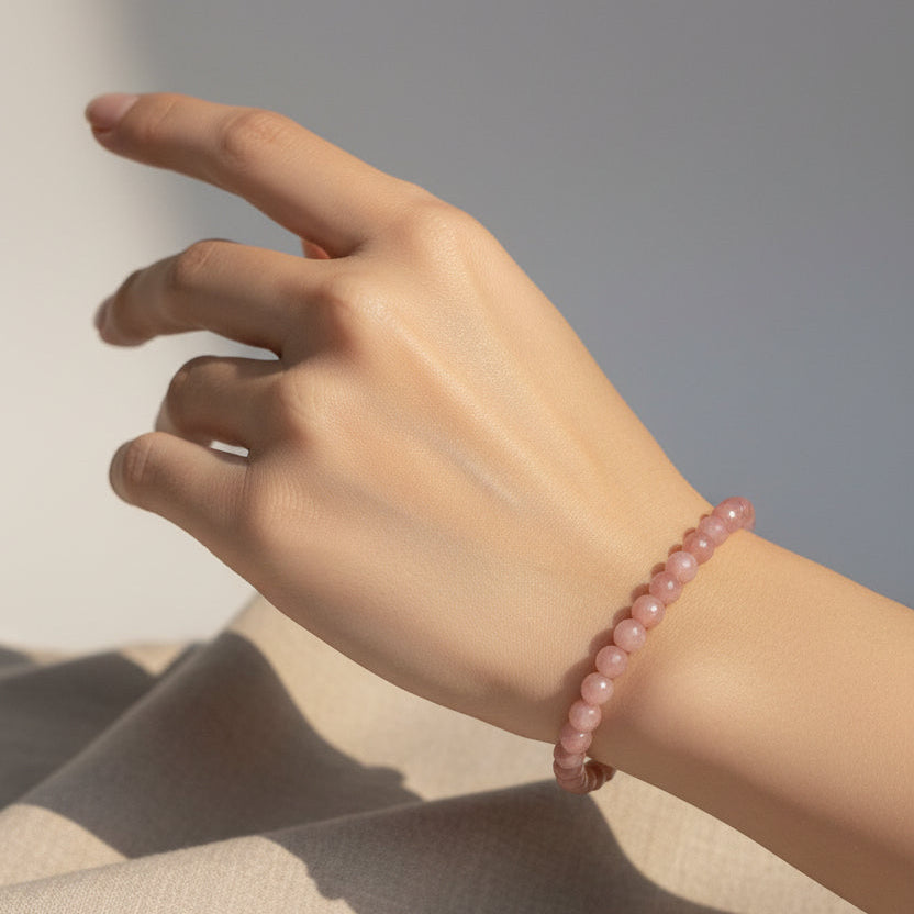 Calm Heart Rose Quartz Bracelet