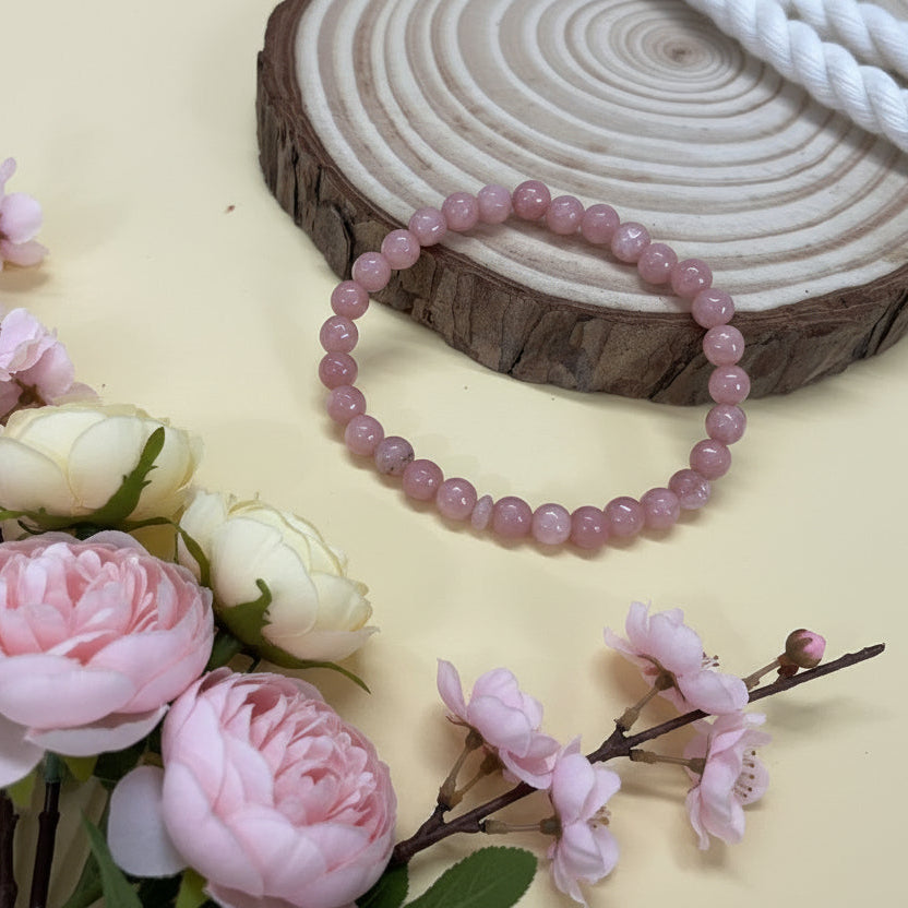 Calm Heart Rose Quartz Bracelet