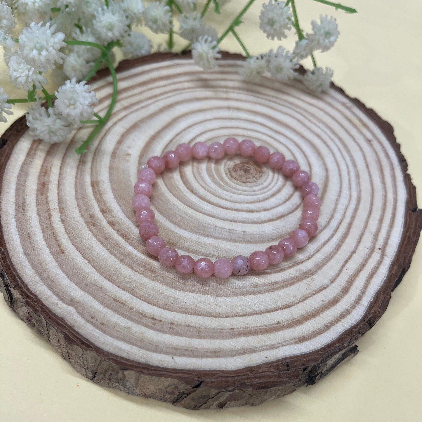 Calm Heart Rose Quartz Bracelet