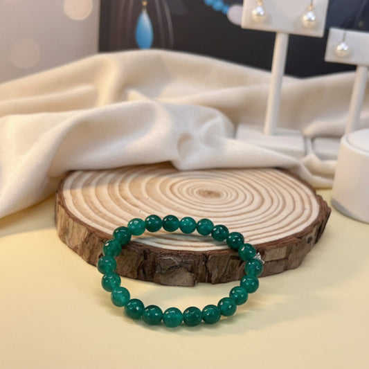 Steady Harmony Green Agate Bracelet