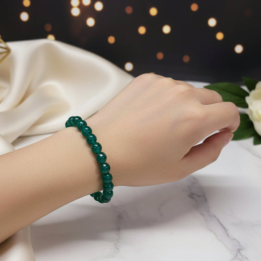 Steady Harmony Green Agate Bracelet