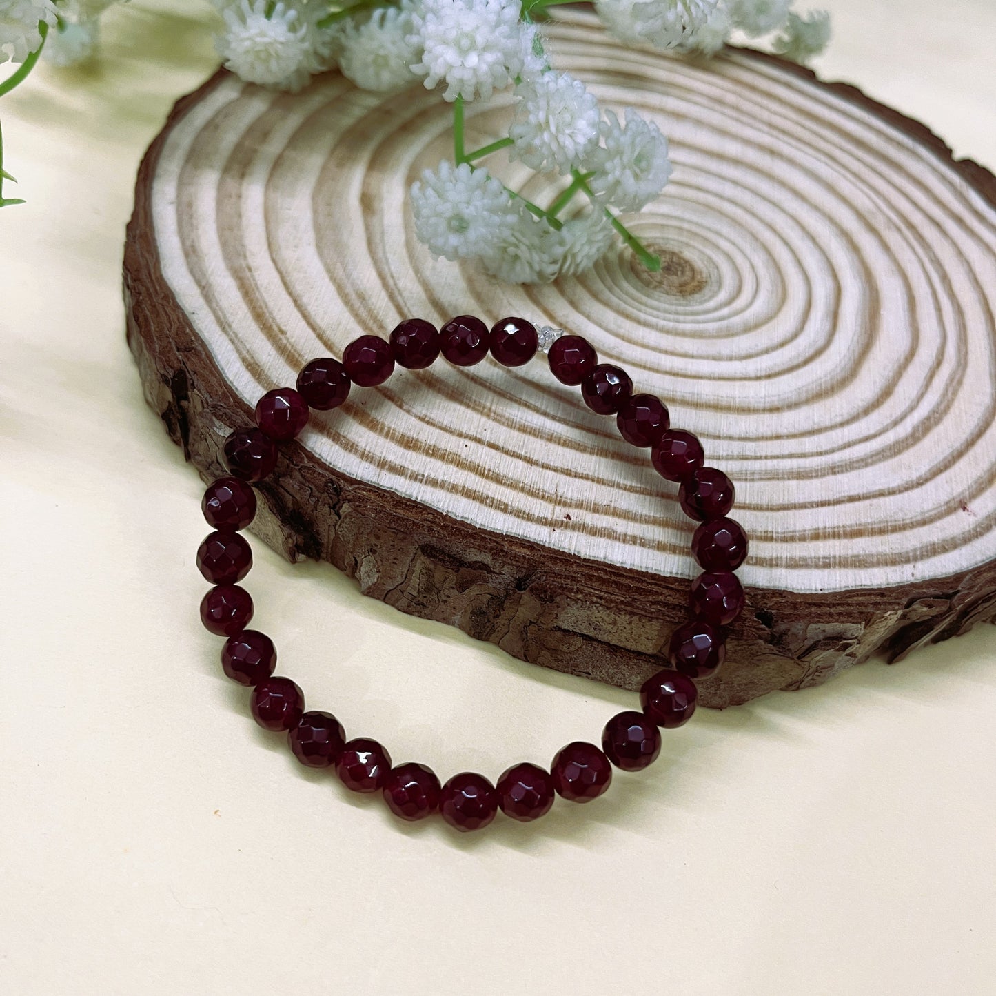 Emotional Strength Ruby Agate Bracelet