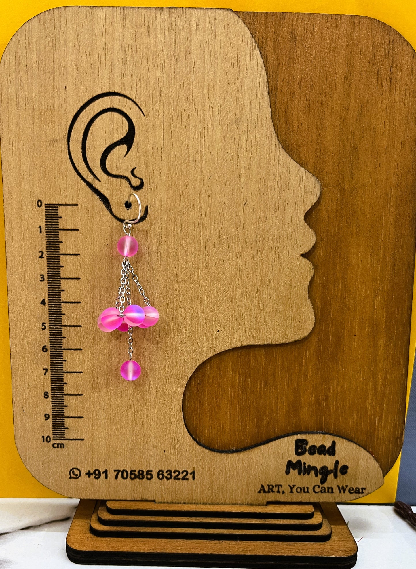 Rose Quartz Pendent Necklace Set