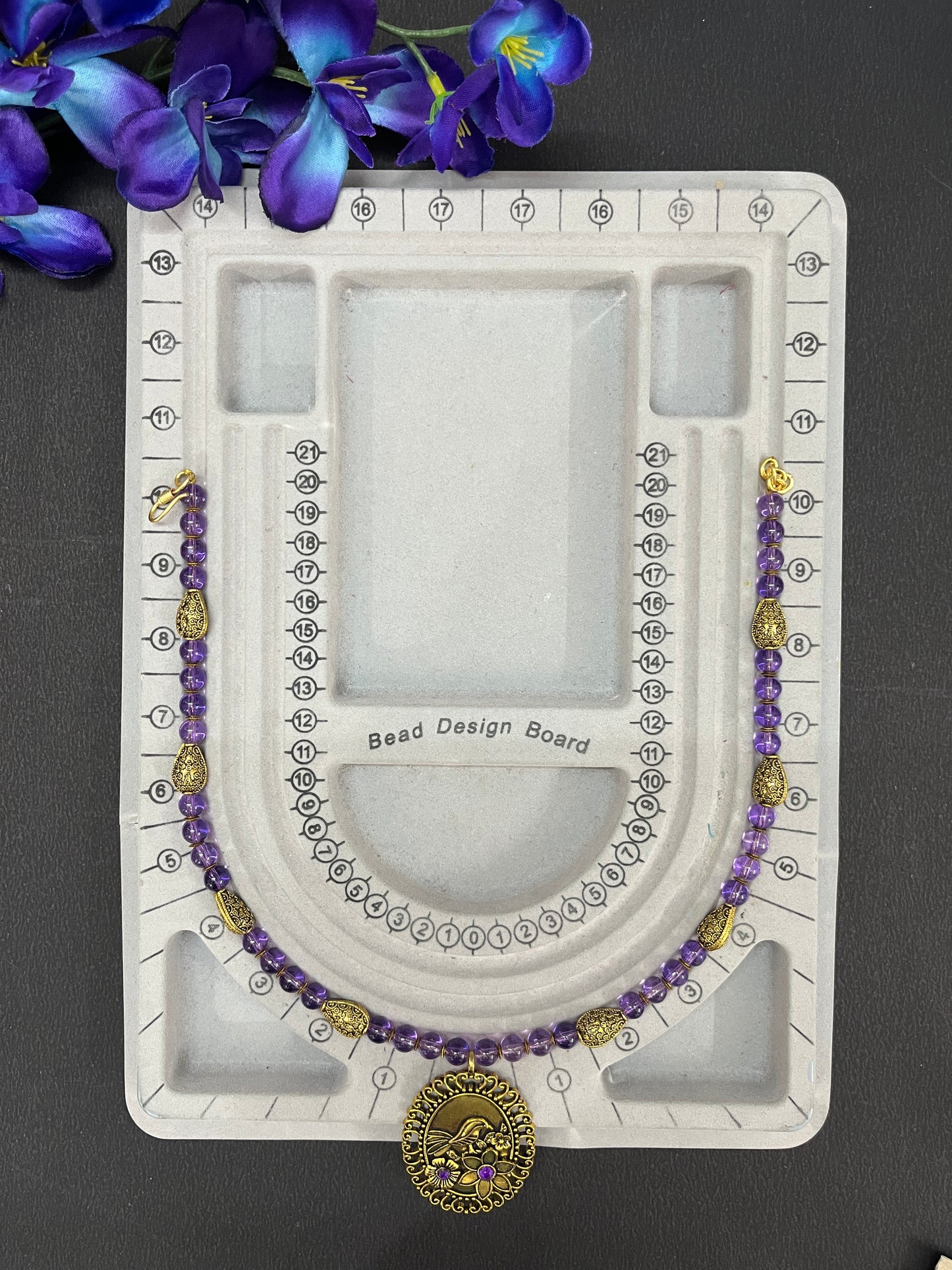 Brinjal Opulence Necklace Set