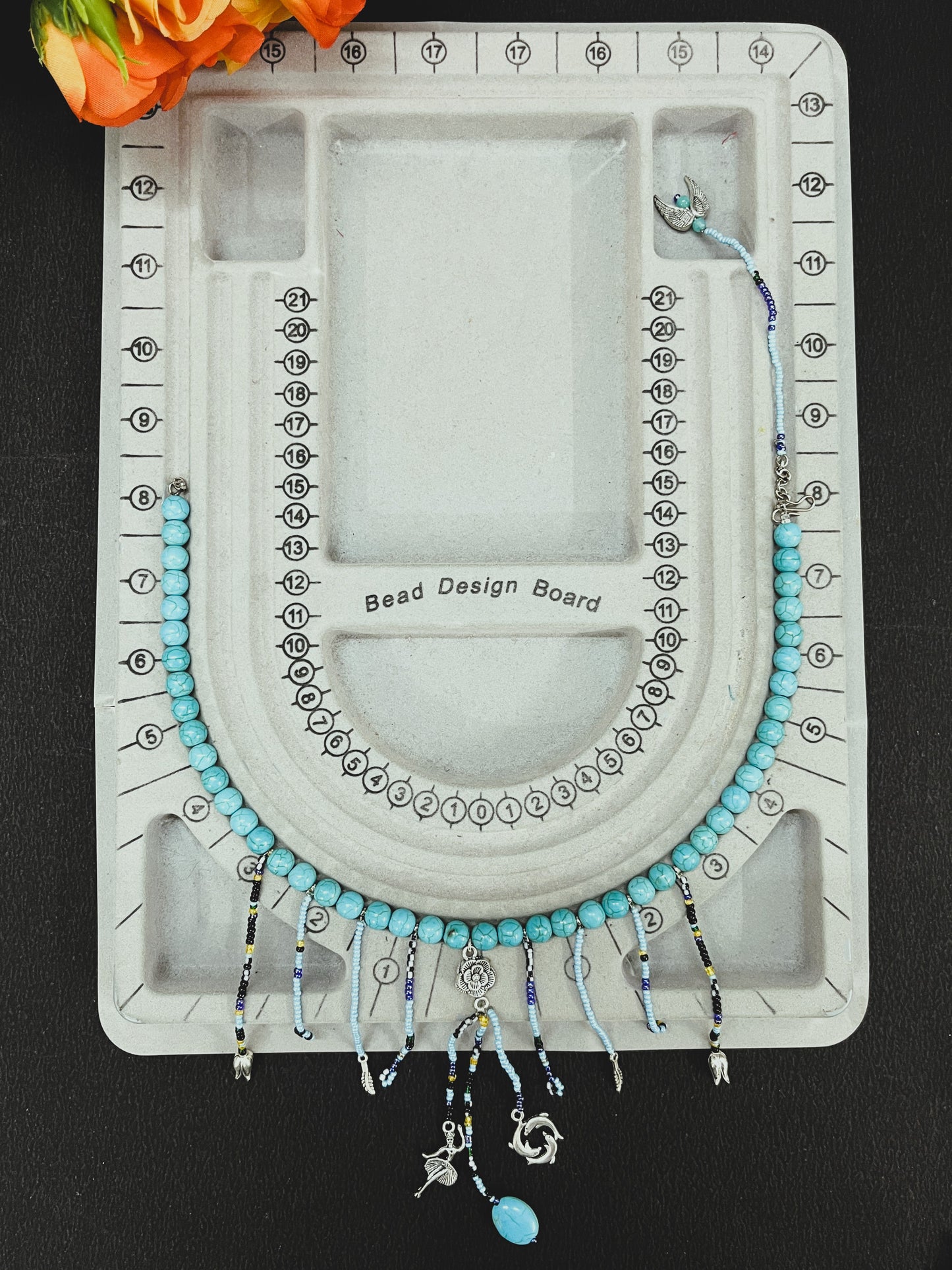 Firoza Charm Latkan Necklace Set