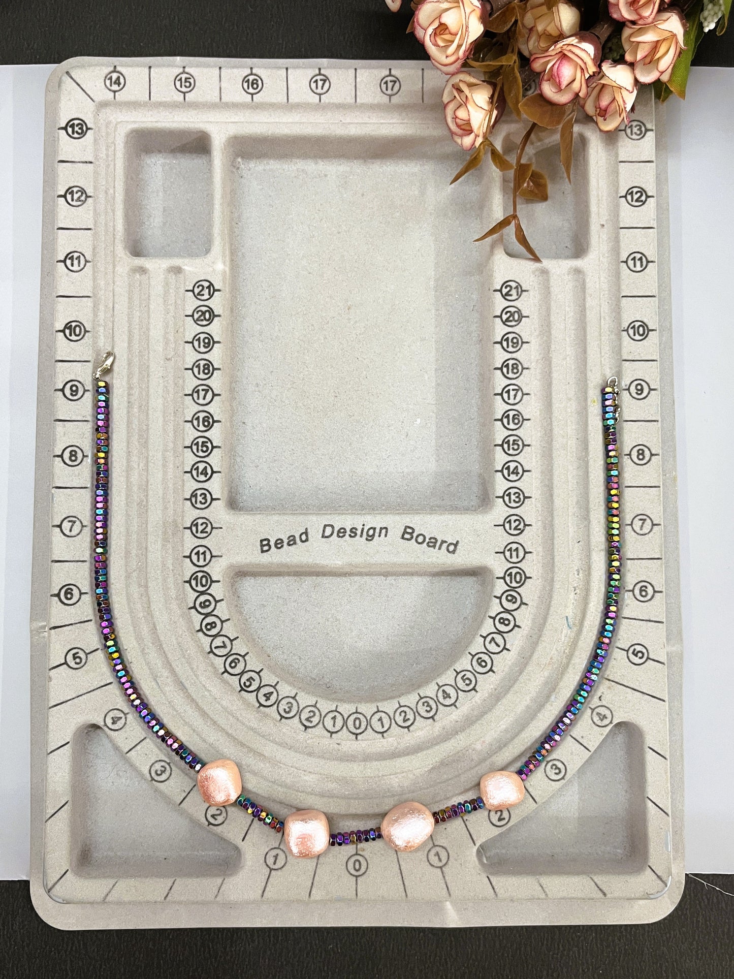 Rainbow Nut Bead Necklace Set