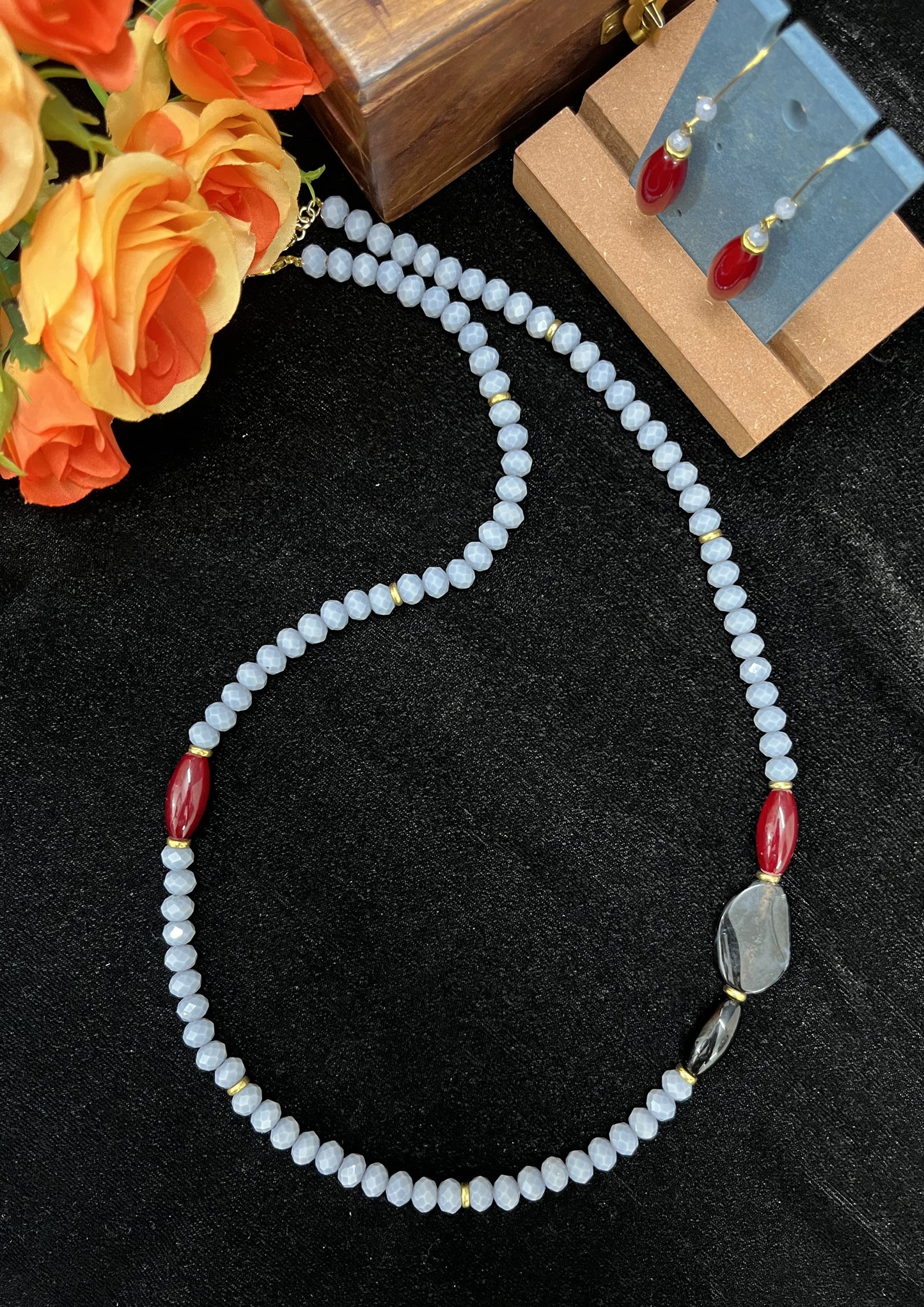 Sophisticated Gray Necklace Set