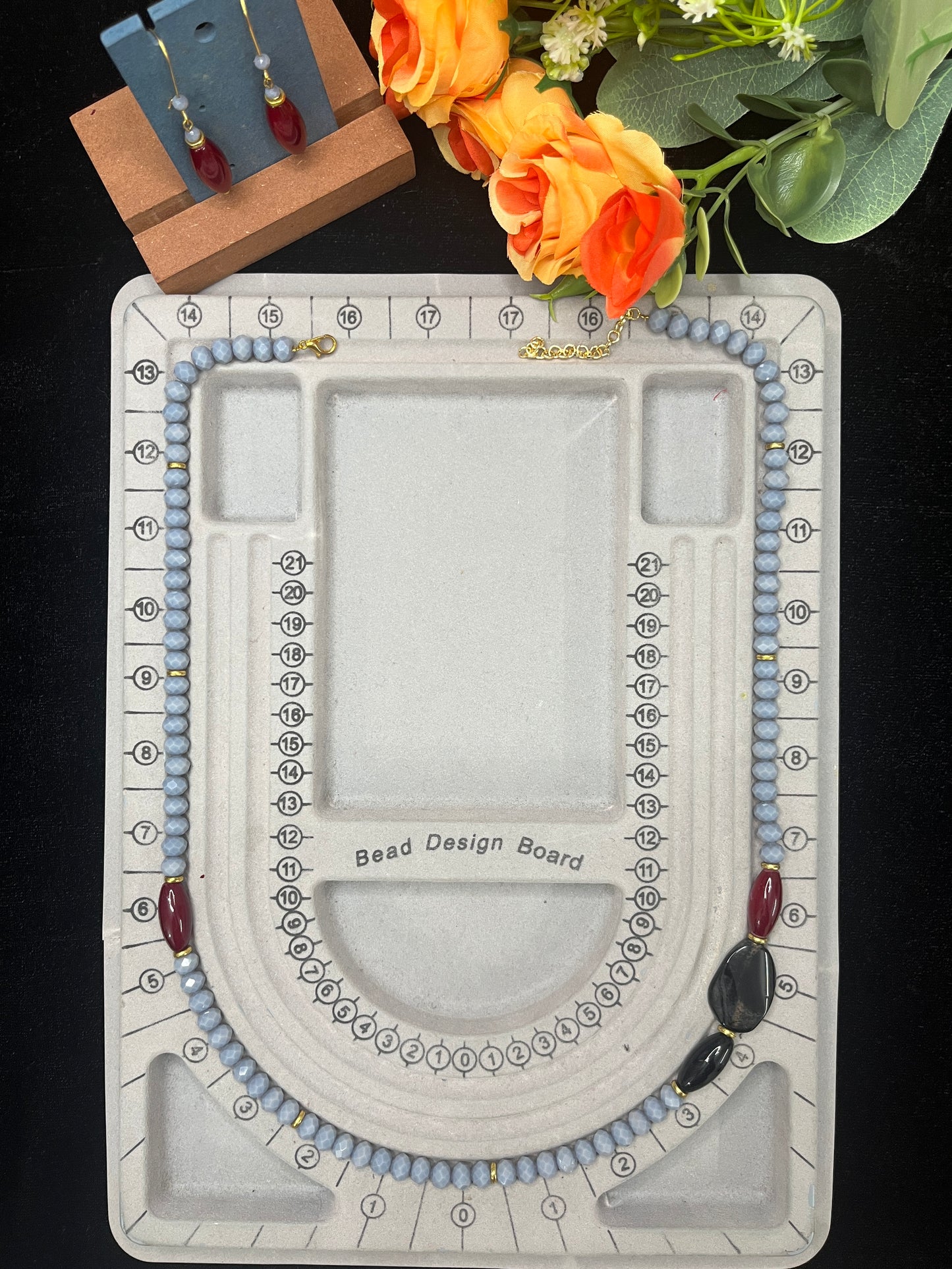 Sophisticated Gray Necklace Set