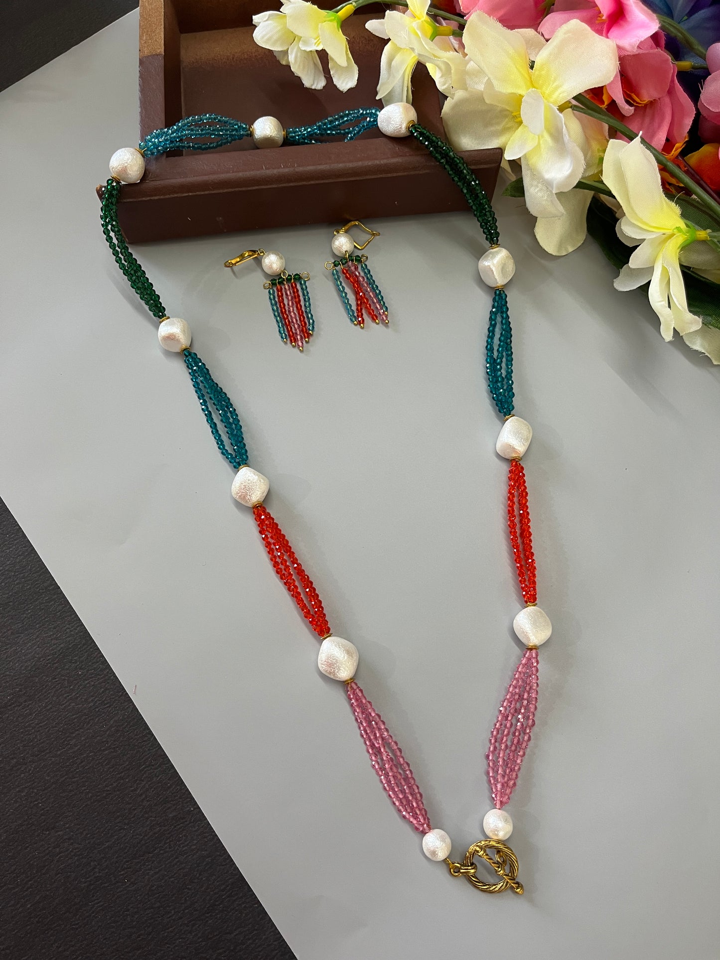 Reversible Hydro Lariat Necklace Set