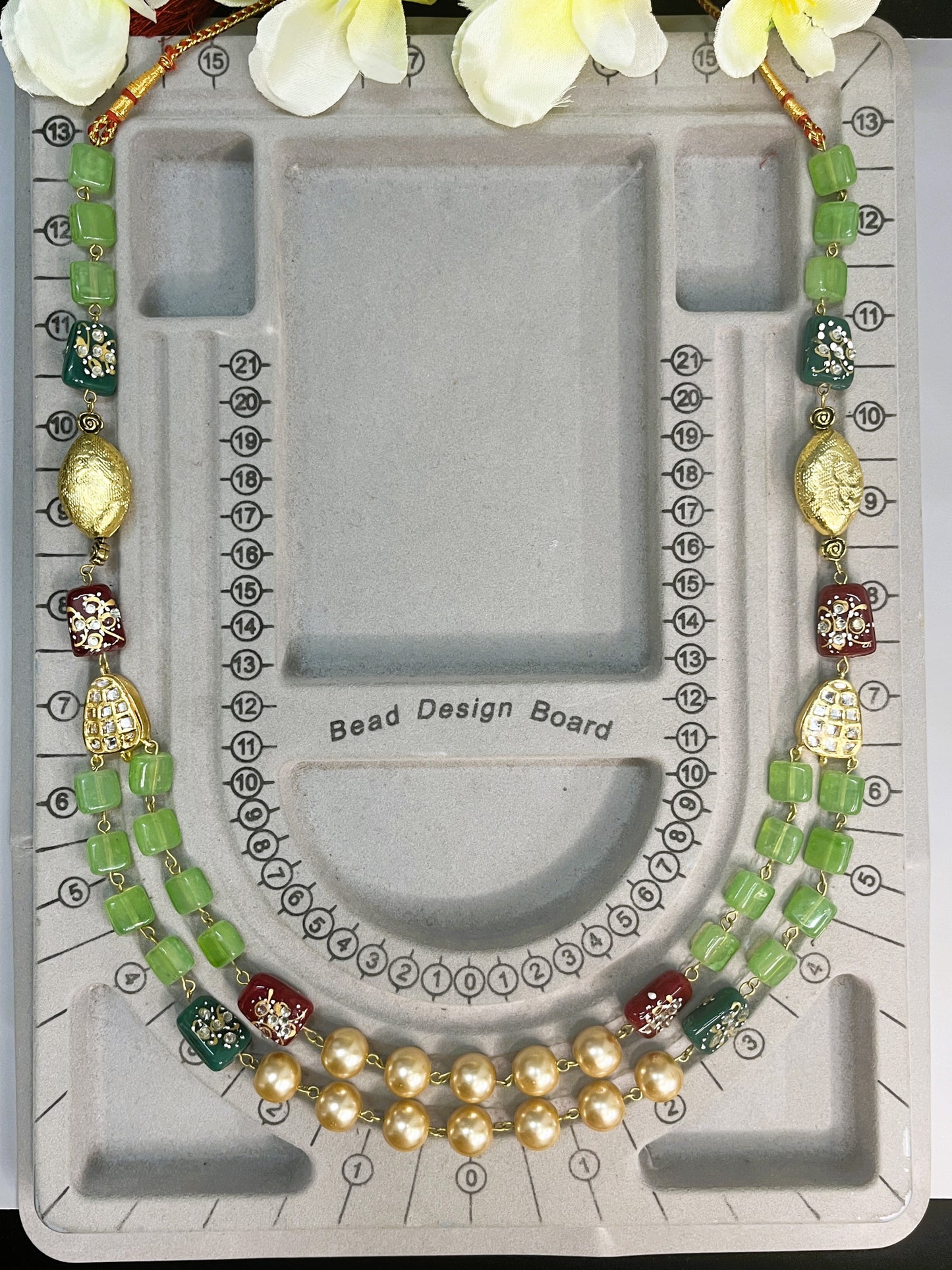 Golden Kiwi Layered Necklace Set