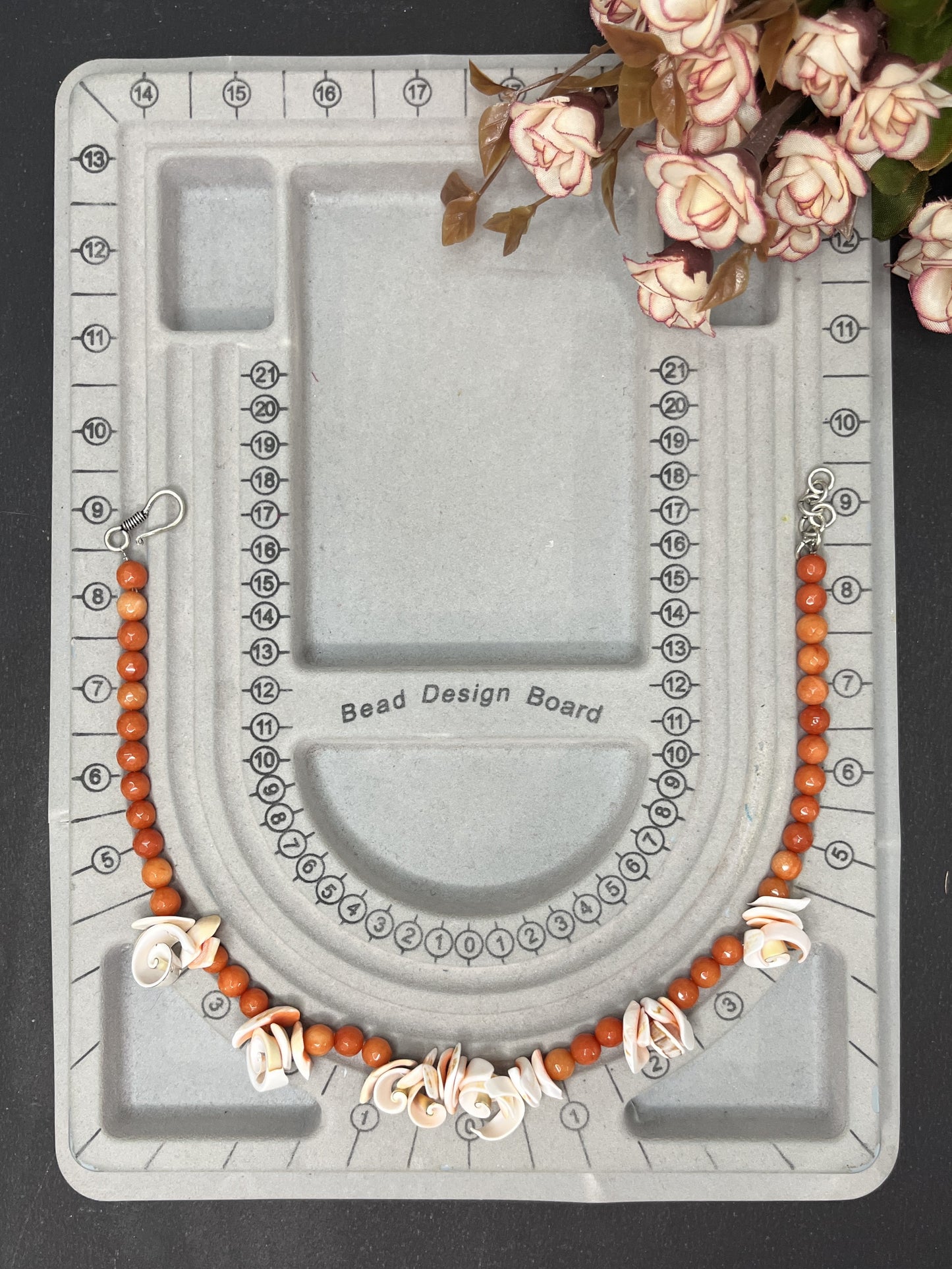 Rose Petal Carnelian Necklace Set