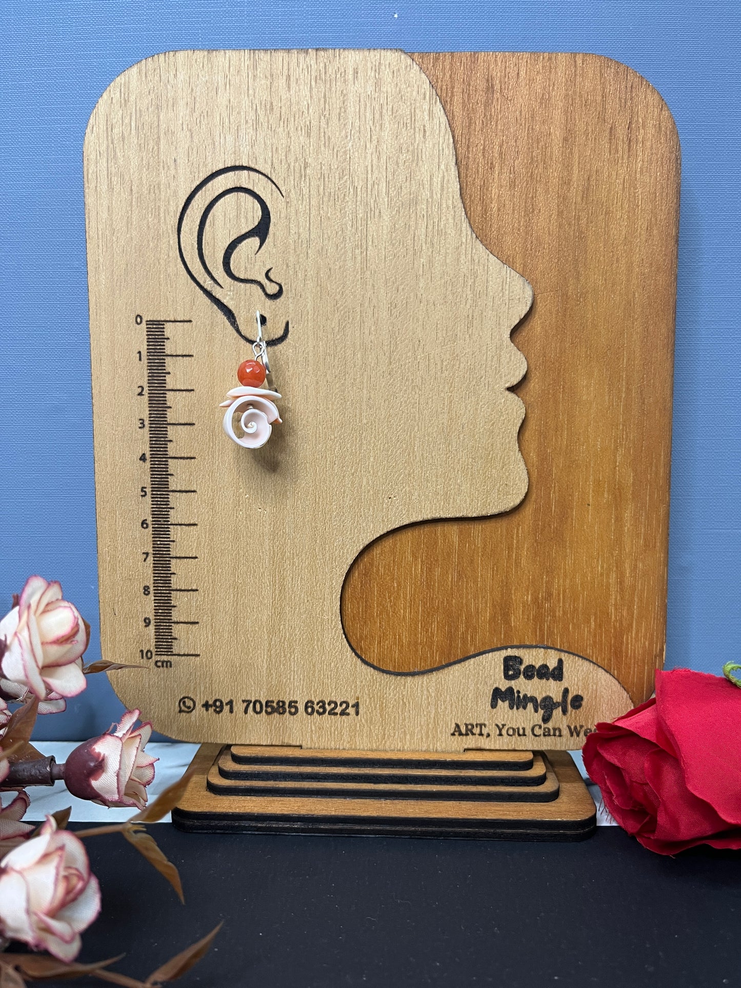 Rose Petal Carnelian Necklace Set