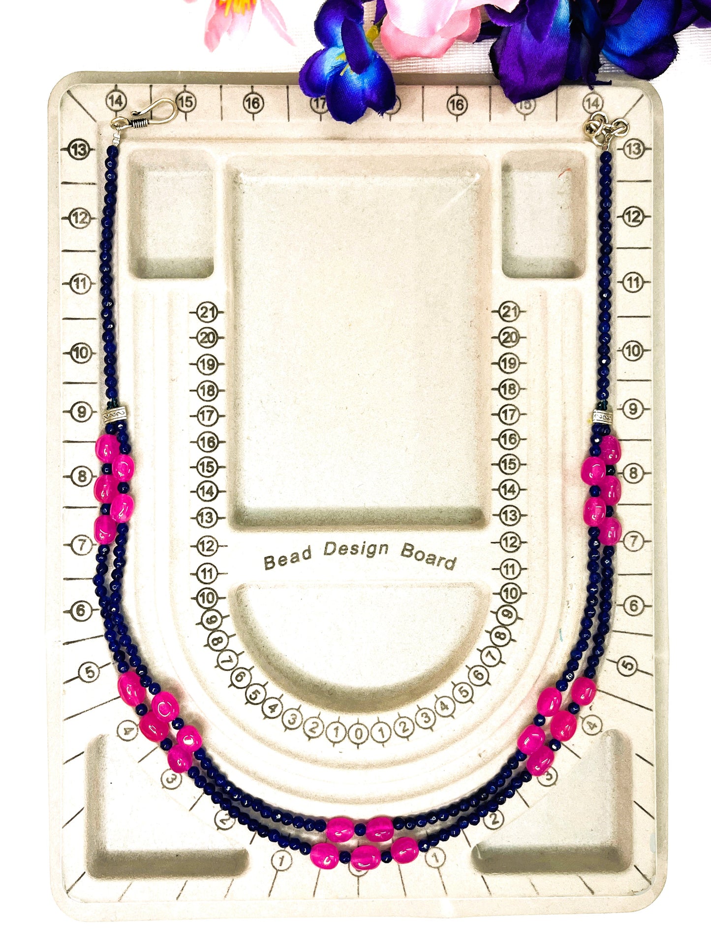 Blue Lapis Lazuli Gemstone Necklace Set