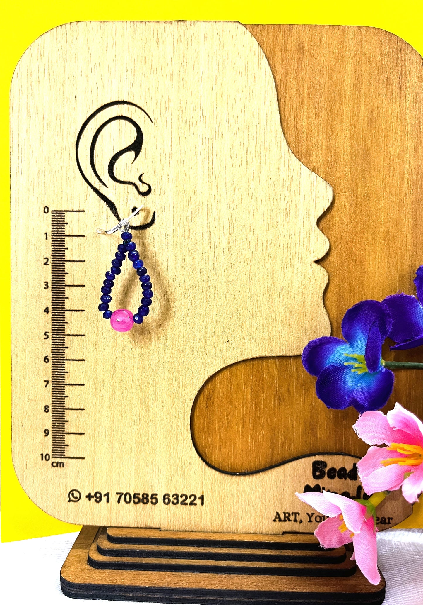 Blue Lapis Lazuli Gemstone Necklace Set