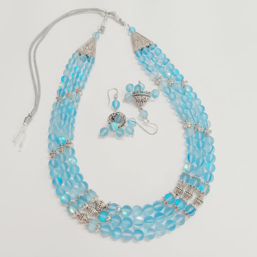 Ocean Blue Radiance Necklace Set