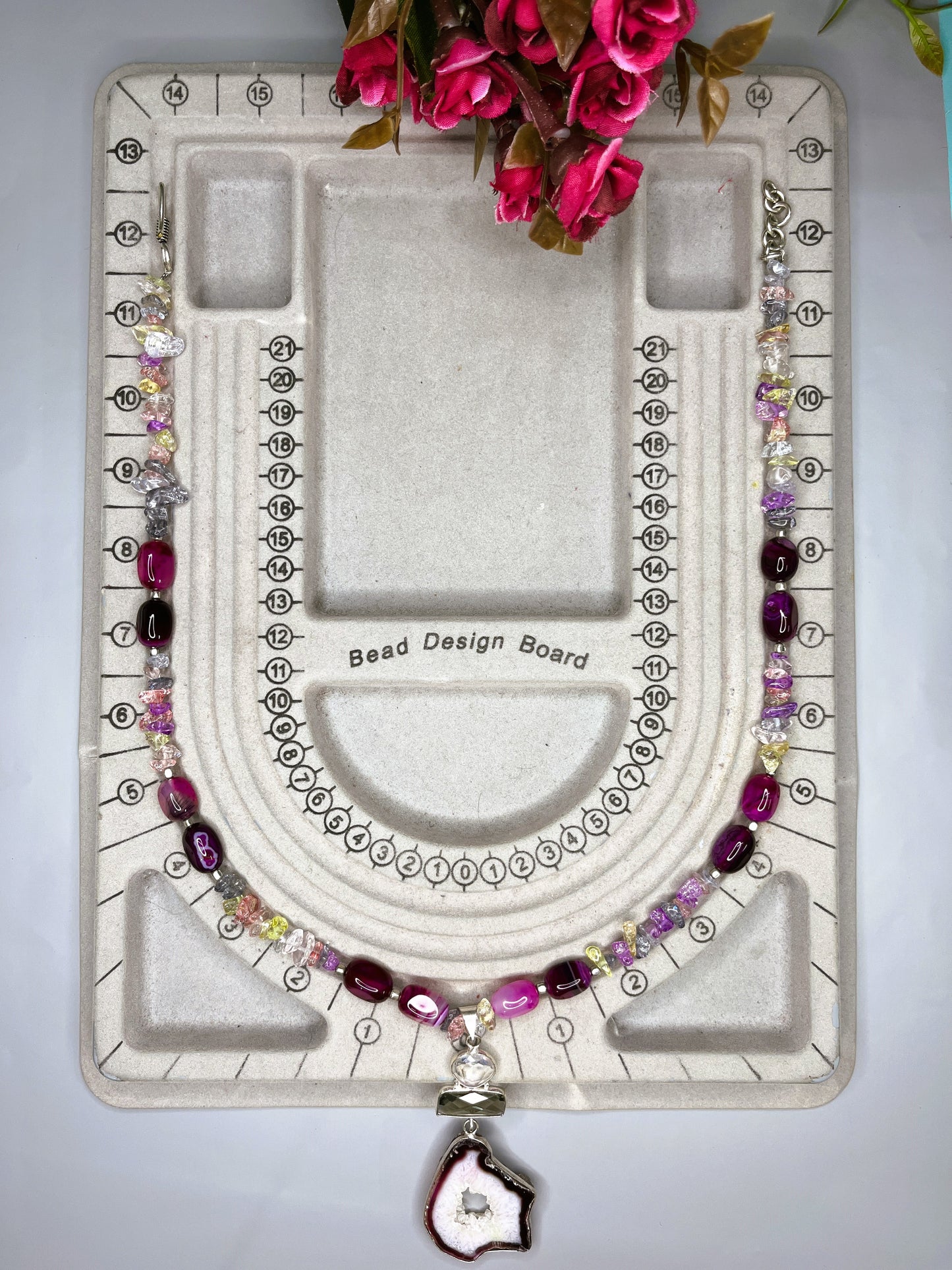 Natural Glow Rose Necklace Set