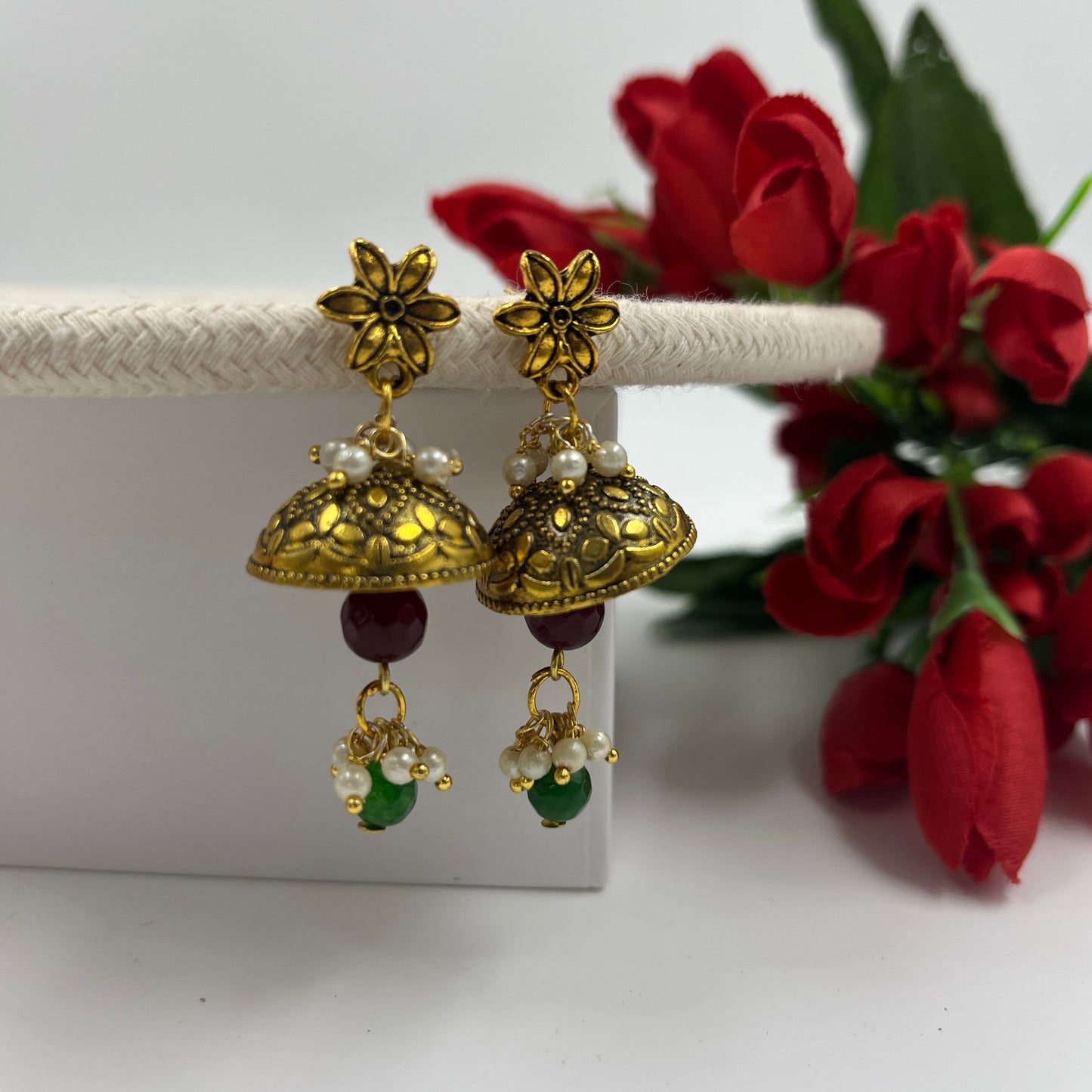 Swarna Jhumka Earrings