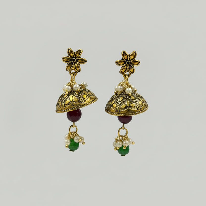 Swarna Jhumka Earrings