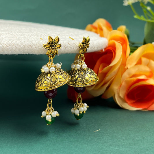 Swarna Jhumka Earrings