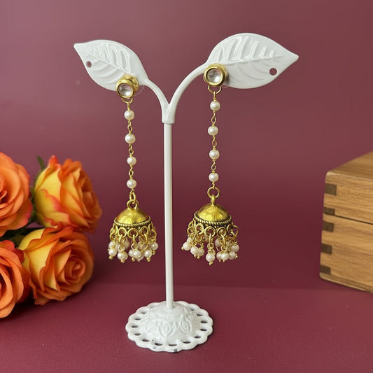 Kanak Pearl Jhumka Earrings