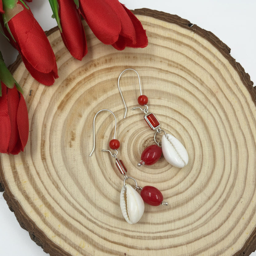 Rangriti Cowrie Drop Earrings