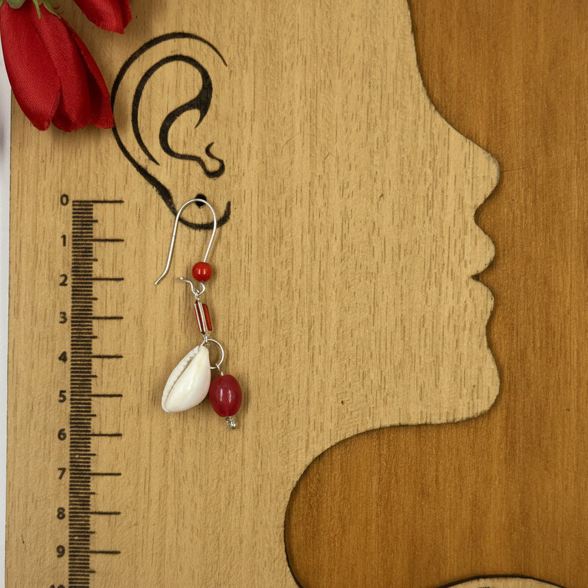 Rangriti Cowrie Drop Earrings