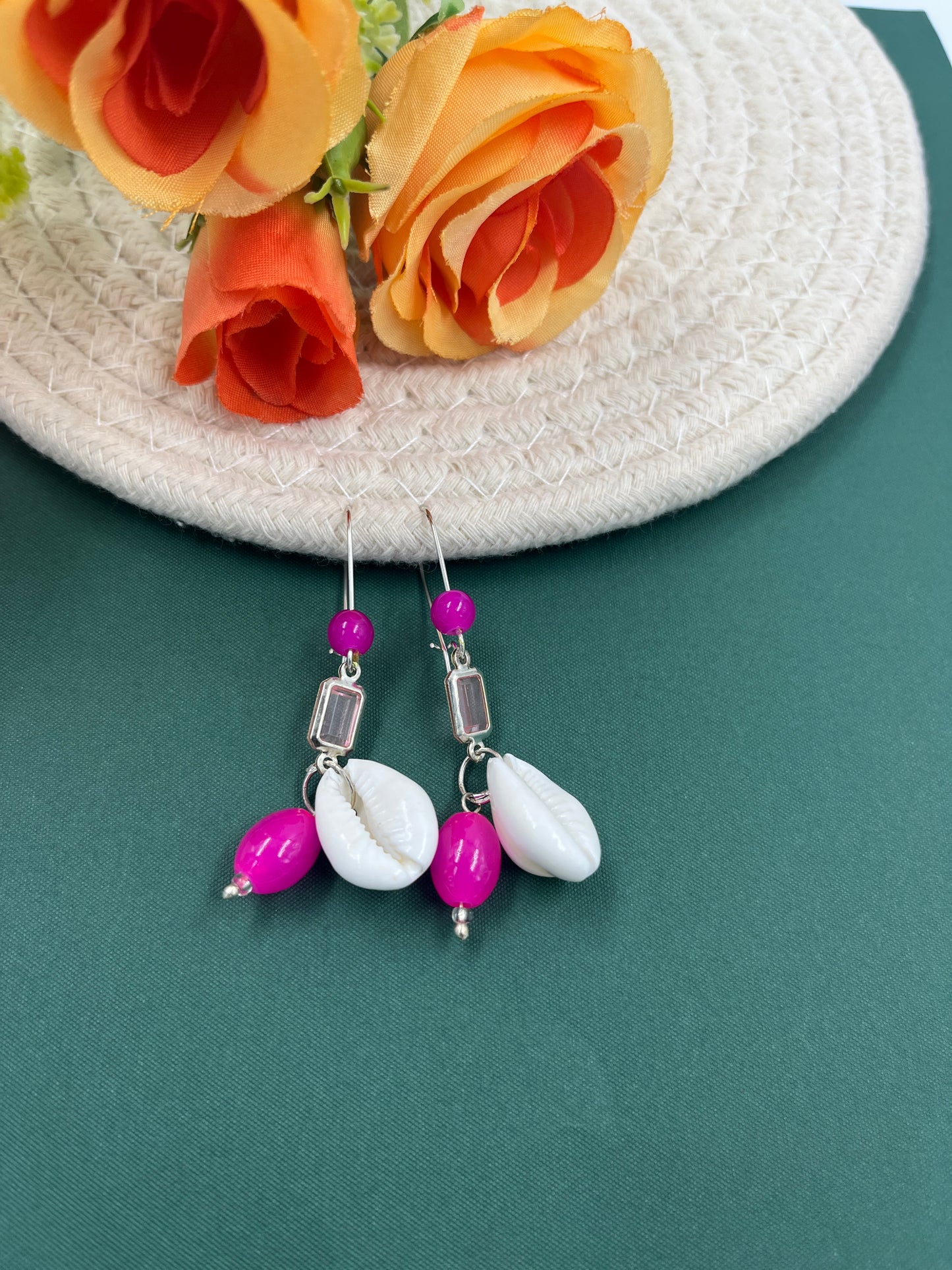 Rangriti Cowrie Drop Earrings