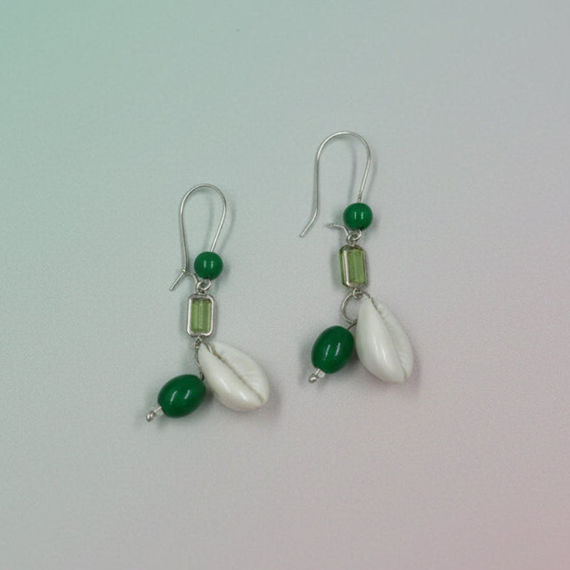 Rangriti Cowrie Drop Earrings