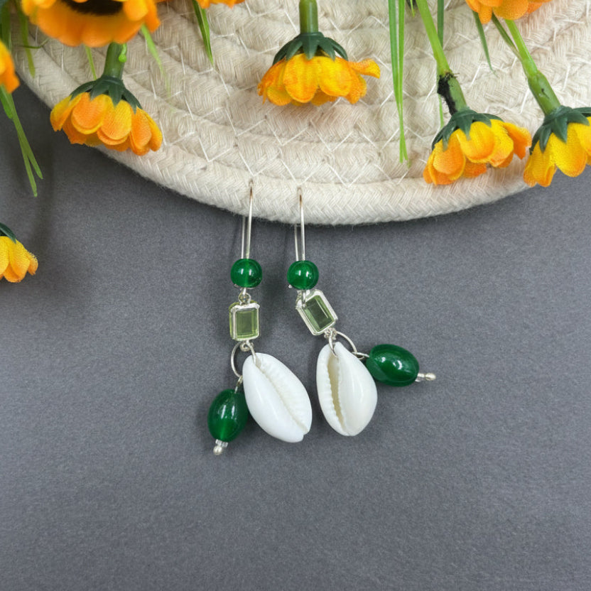 Rangriti Cowrie Drop Earrings