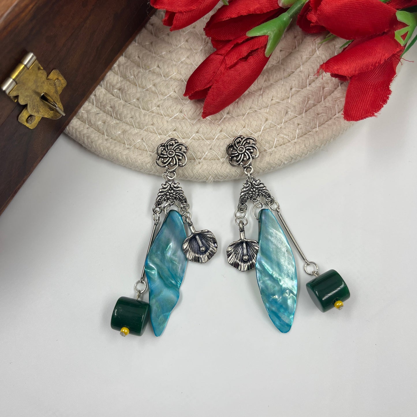 Neel Asymmetrical Drop Earrings