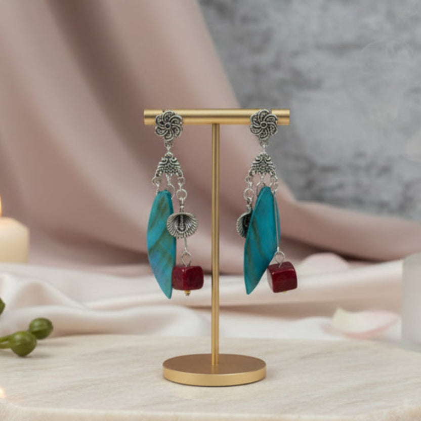 Neel Asymmetrical Drop Earrings