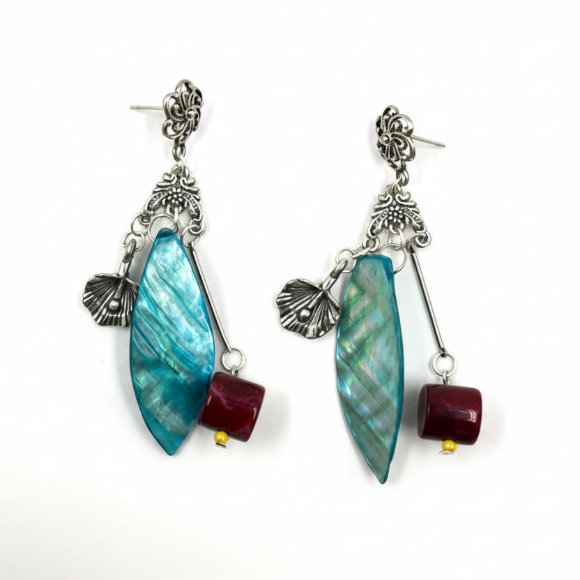 Neel Asymmetrical Drop Earrings