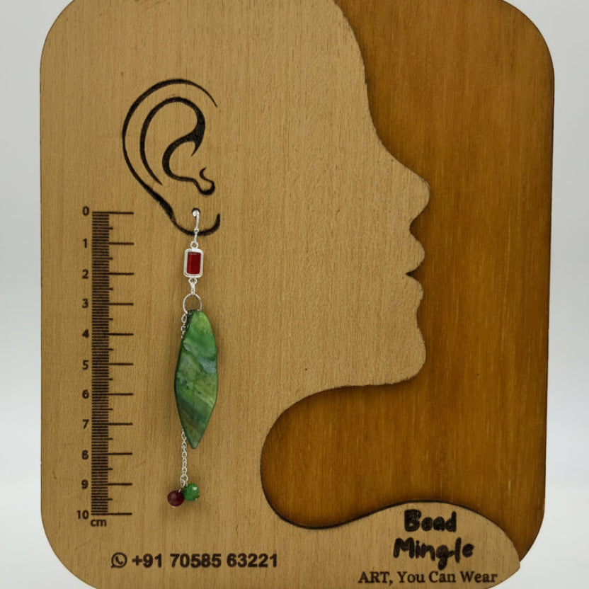 Vanika Leaf Drop Earrings