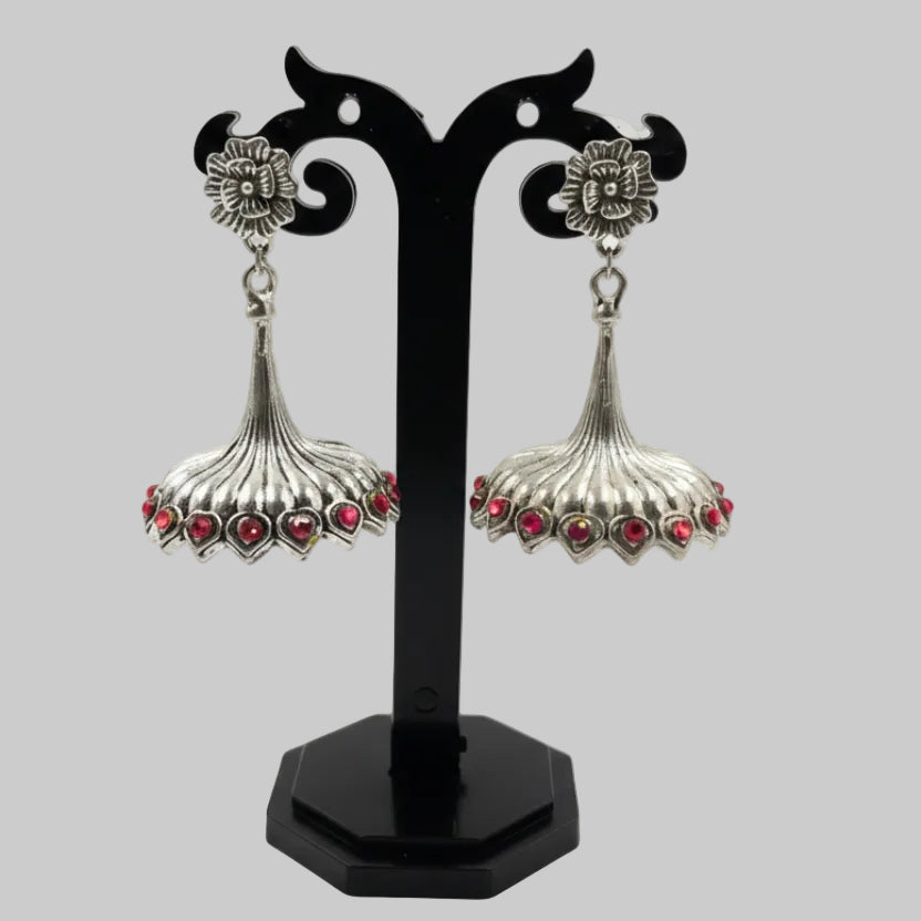 Aurelia Emerald Jhumka Earrings